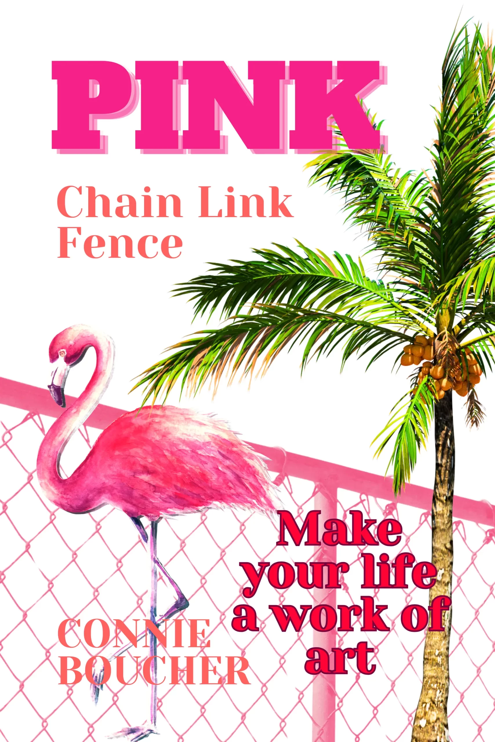 Pink Chain Link Fence cover